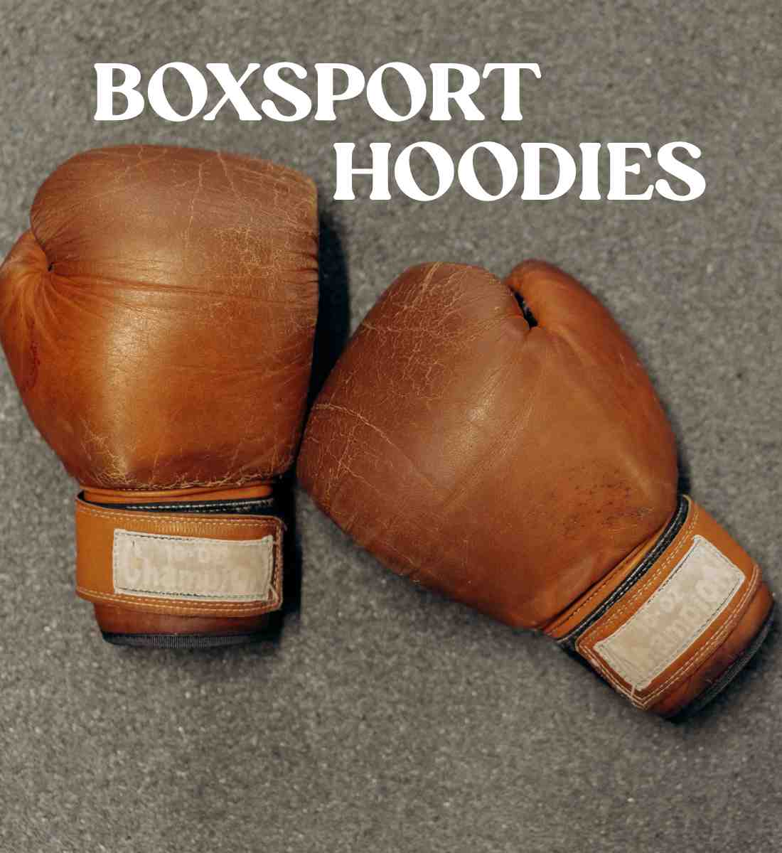 Oversize Hoodie Unisex für Frauen und Männer bedruckt mit dem Design der Roger Rockawoo Kollektion Boxing Rules and Honor