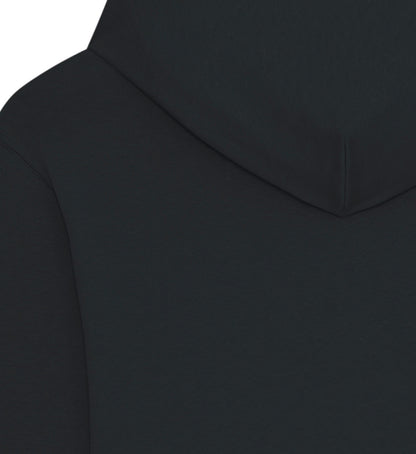 Schwarzer Oversize Hoodie Unisex für Frauen und Männer bedruckt mit dem Design der Roger Rockawoo Kollektion your girlfriends hoodie
