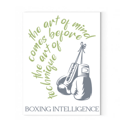 Leinwandbild auf Holzkeilrahmen aufgezogen mit Druck Design der Roger Rockawoo Kollektion boxing intelligence
