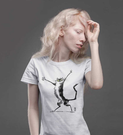 CRAZY CAT CHAOS by fraugau T-Shirt Frauen