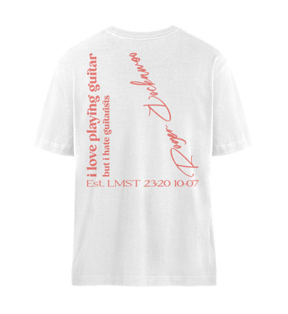 T-Shirts Relaxed Fit für Frauen und Männer bedruckt mit Print Design der Love and Hate Edition im Roger Rockawoo Clothing Webstore Subcultures Finest White-3