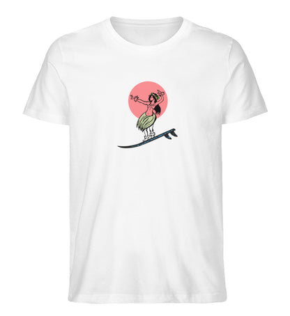 Weißes T-Shirt für Frauen und Männer bedruckt mit dem Design der Roger Rockawoo Kollektion where wet dreams become true